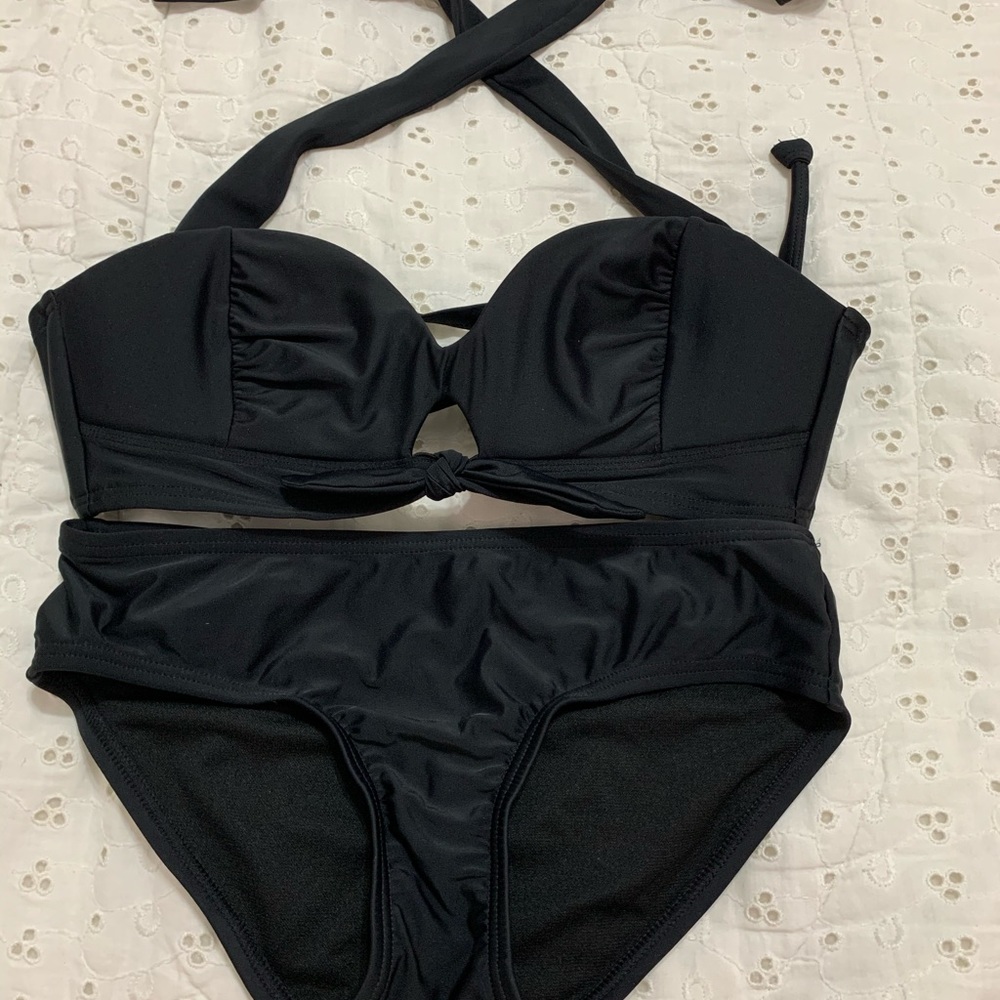 black bathing suit